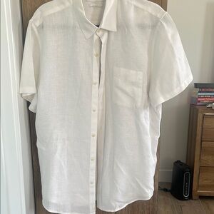 Lucky Brand White Short Sleeve Casual Shirt